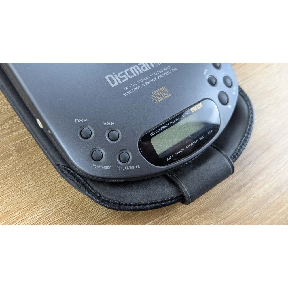 Sony Discman D-321 CD Player TESTED WORKING damaged AVLS Function *READ*